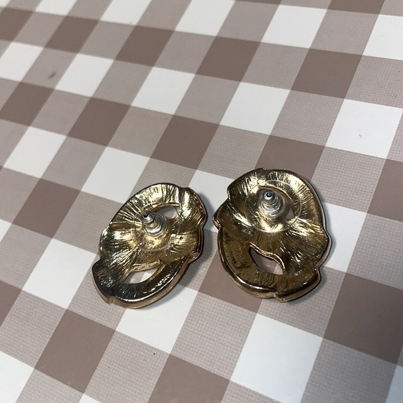 VTG Christmas Bow Statement Earrings - Picture 2 of 2